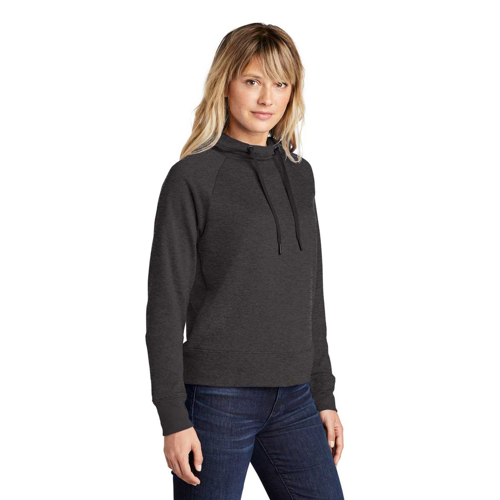 Sport-Tek Women's Heather Black Lightweight French Terry Pullover Hoodie