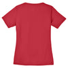 Sport-Tek Women's True Red PosiCharge RacerMesh V-Neck Tee