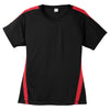 Sport-Tek Women's Black/True Red Colorblock PosiCharge Competitor Tee