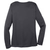 Sport-Tek Women's Iron Grey Long Sleeve PosiCharge Competitor V-Neck Tee