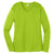 Sport-Tek Women's Lime Shock Long Sleeve PosiCharge Competitor V-Neck Tee