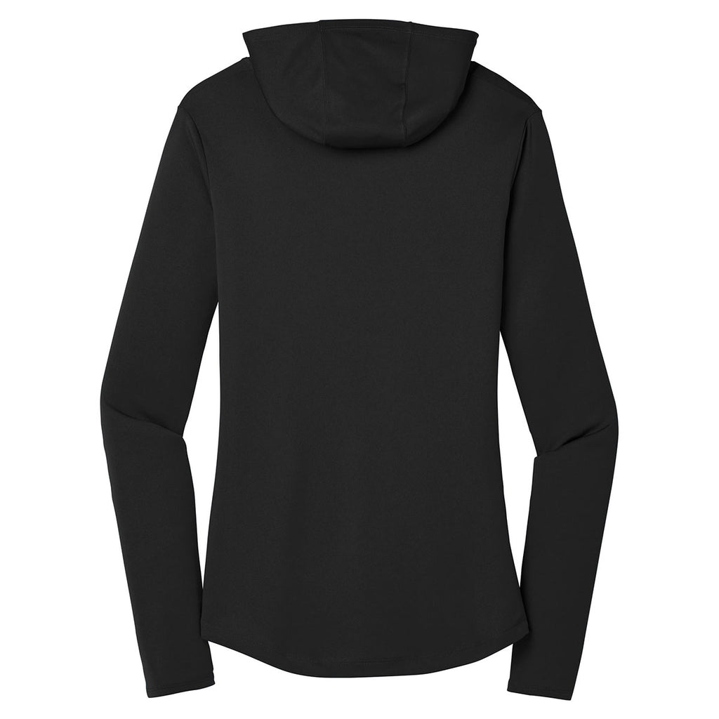 Sport-Tek Women's Black PosiCharge Competitor Hooded Pullover