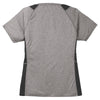 Sport-Tek Women's Vintage Heather/Black Heather Colorblock Contender V-Neck Tee