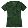 Sport-Tek Women's Forest Green CamoHex V-Neck Tee