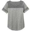 Sport-Tek Women's Dark Grey Heather/Light Grey Heather PosiCharge Tri-Blend Wicking Fan Tee