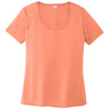 Sport-Tek Women's Soft Coral Posi-UV Pro Scoop Neck Tee