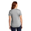 Sport-Tek Women's Light Grey Heather Endeavor Henley