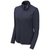 Sport-Tek Women's Deep Navy Heather Endeavor 1/4 Zip Pullover