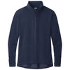 Sport-Tek Women's True Navy Sport-Wick Flex Fleece Full-Zip