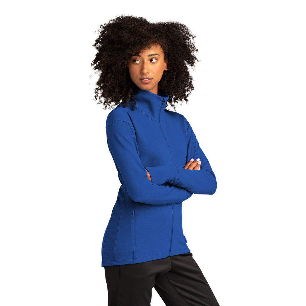 Sport-Tek Women's True Royal Sport-Wick Flex Fleece Full-Zip