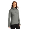 Sport-Tek Women's Light Grey Heather Sport-Wick Flex Fleece 1/4-Zip