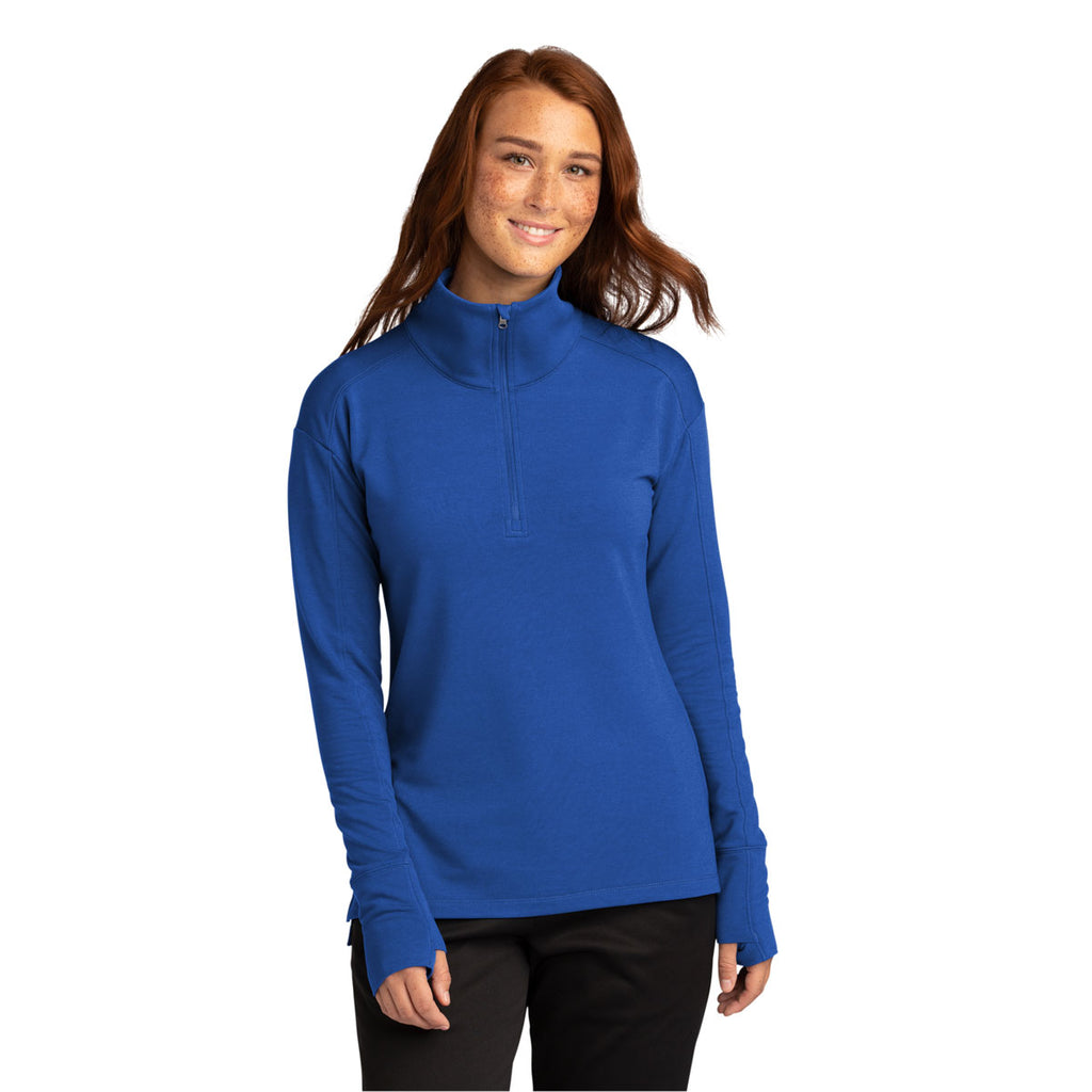 Sport-Tek Women's True Royal Sport-Wick Flex Fleece 1/4-Zip