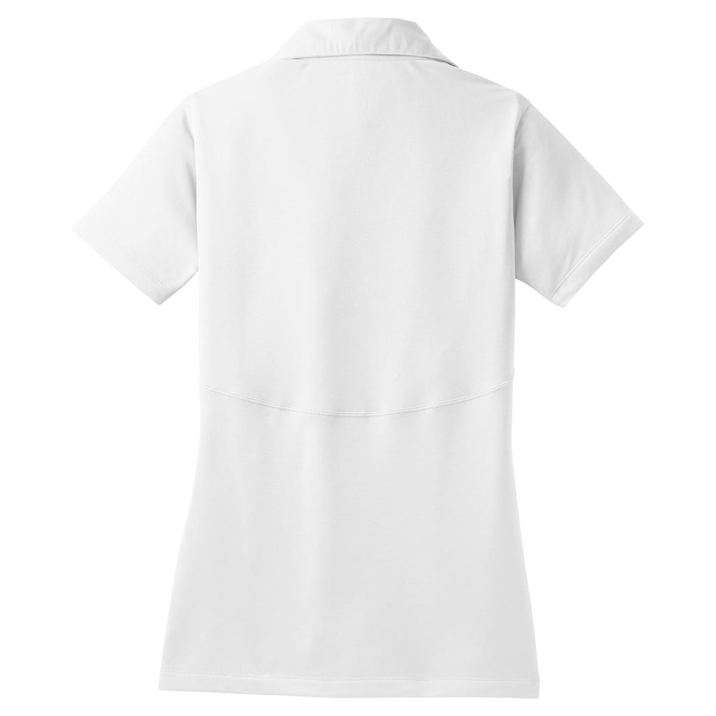 Sport-Tek Women's White Micropique Sport-Wick Polo