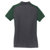 Sport-Tek Women's Iron Grey/Forest Green Colorblock Micropique Sport-Wick Polo