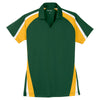 Sport-Tek Women's Forest Green/Gold/White Tricolor Micropique Sport-Wick Polo