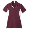 Sport-Tek Women's Maroon/White Side Blocked Micropique Sport-Wick Polo