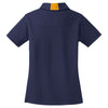 Sport-Tek Women's True Navy/Gold Side Blocked Micropique Sport-Wick Polo