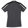 Sport-Tek Women's Iron Grey/Black/White Tricolor Shoulder Micropique Sport-Wick Polo