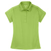 Sport-Tek Women's Green Oasis Contrast Stitch Micropique Sport-Wick Polo