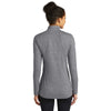 Sport-Tek Women's Grey Heather Exchange 1.5 Long Sleeve Half Zip