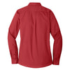 Port Authority Women's Rich Red Long Sleeve Carefree Poplin Shirt