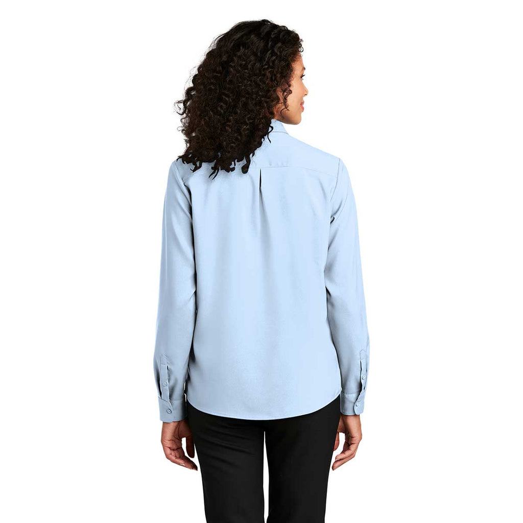 Port Authority Women's Cloud Blue Long Sleeve Performance Staff Shirt