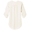 Port Authority Women's Ivory Chiffon 3/4-Sleeve Tunic Blouse