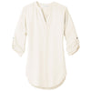 Port Authority Women's Ivory Chiffon 3/4-Sleeve Tunic Blouse