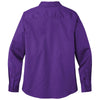 Port Authority Women's Purple Long Sleeve SuperPro React