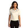 Port Authority Women's Ecru Short Sleeve SuperPro React Twill Shirt