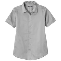 Port Authority Women's Gusty Grey Short Sleeve SuperPro React Twill Shirt