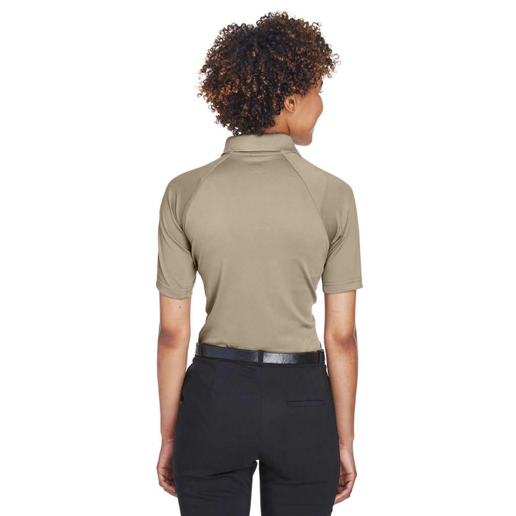 Harriton Women's Desert Khaki Tactical Performance Polo