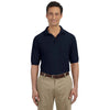 Harriton Men's Navy 5.6 oz. Easy Blend Polo with Pocket