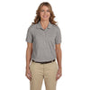 Harriton Women's Grey Heather 5.6 oz. Easy Blend Polo