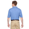 Harriton Men's Industry Blue Advantage IL Snap Placket Performance Polo