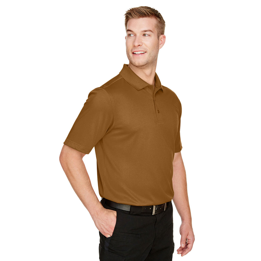 Harriton Men's Duck Brown Advantage Snag Protection Plus Polo