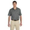 Harriton Men's Charcoal Micro-Pique Polo