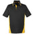 Harriton Men's Black/ Sunray Yellow Tall Flash Snag Protection Plus Colorblock Polo