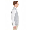 Harriton Men's Grey Heather Pilbloc V-Neck Sweater Vest