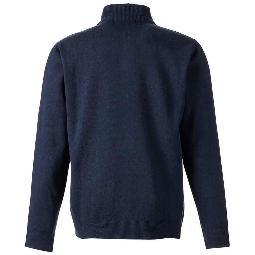 Harriton Unisex Dark Navy Pilbloc Quarter Zip Sweater