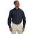 Harriton Men's Navy 3.1 oz. Essential Poplin