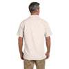 Harriton Men's Creme Barbados Textured Camp Shirt