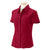 Harriton Women's Parrot Red Barbados Textured Camp Shirt