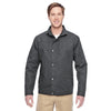 Harriton Men's Dark Charcoal Auxiliary Canvas Work Jacket