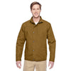 Harriton Men's Duck Brown Auxiliary Canvas Work Jacket