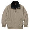 Harriton Men's Bright Khaki/Black Fleece-Lined Nylon Jacket