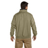 Harriton Men's Bright Khaki/Black Fleece-Lined Nylon Jacket