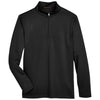 Harriton Men's Black Advantage Snag Protection Plus Quarter-Zip