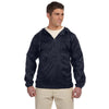 Harriton Men's Navy Packable Nylon Jacket