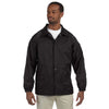 Harriton Men's Black Nylon Staff Jacket